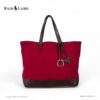 Ralph Lauren Wool Red Tote Bag