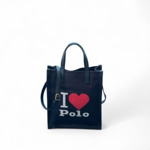 Polo RL Small 2way Black Tote