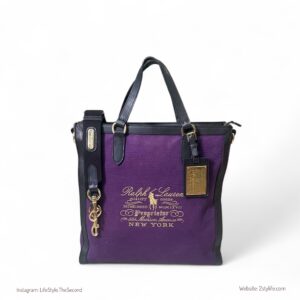 Polo RL Purple 2Way Tote Bag