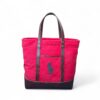 Polo Ralph Lauren Tote Bag - Canvas phối Da Thật